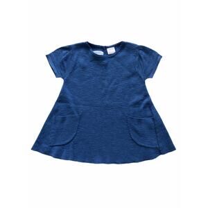 Zara Knit Sweater Pocket Swing Top Size 12-18m